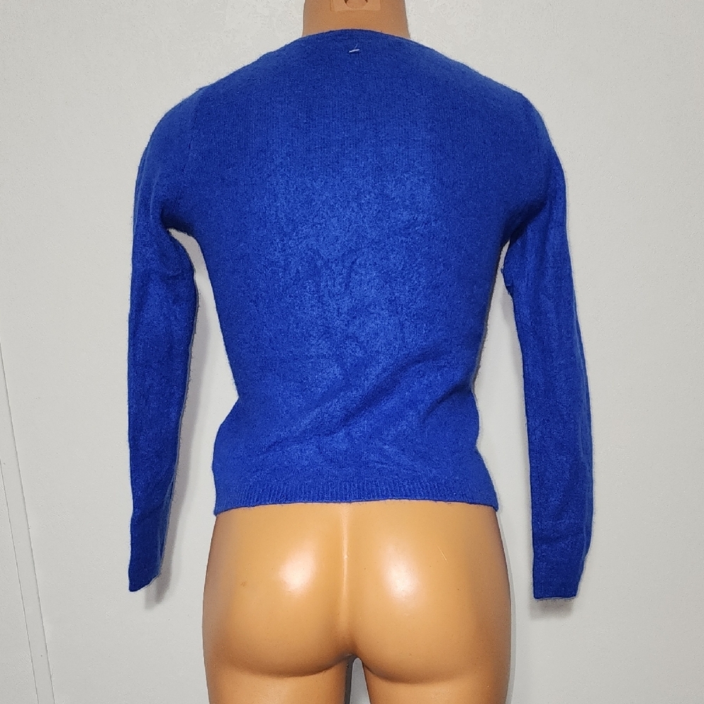 Tahari Royal Blue Cashmere Sweater Pure Luxe Size Small - Picture 2 of 4